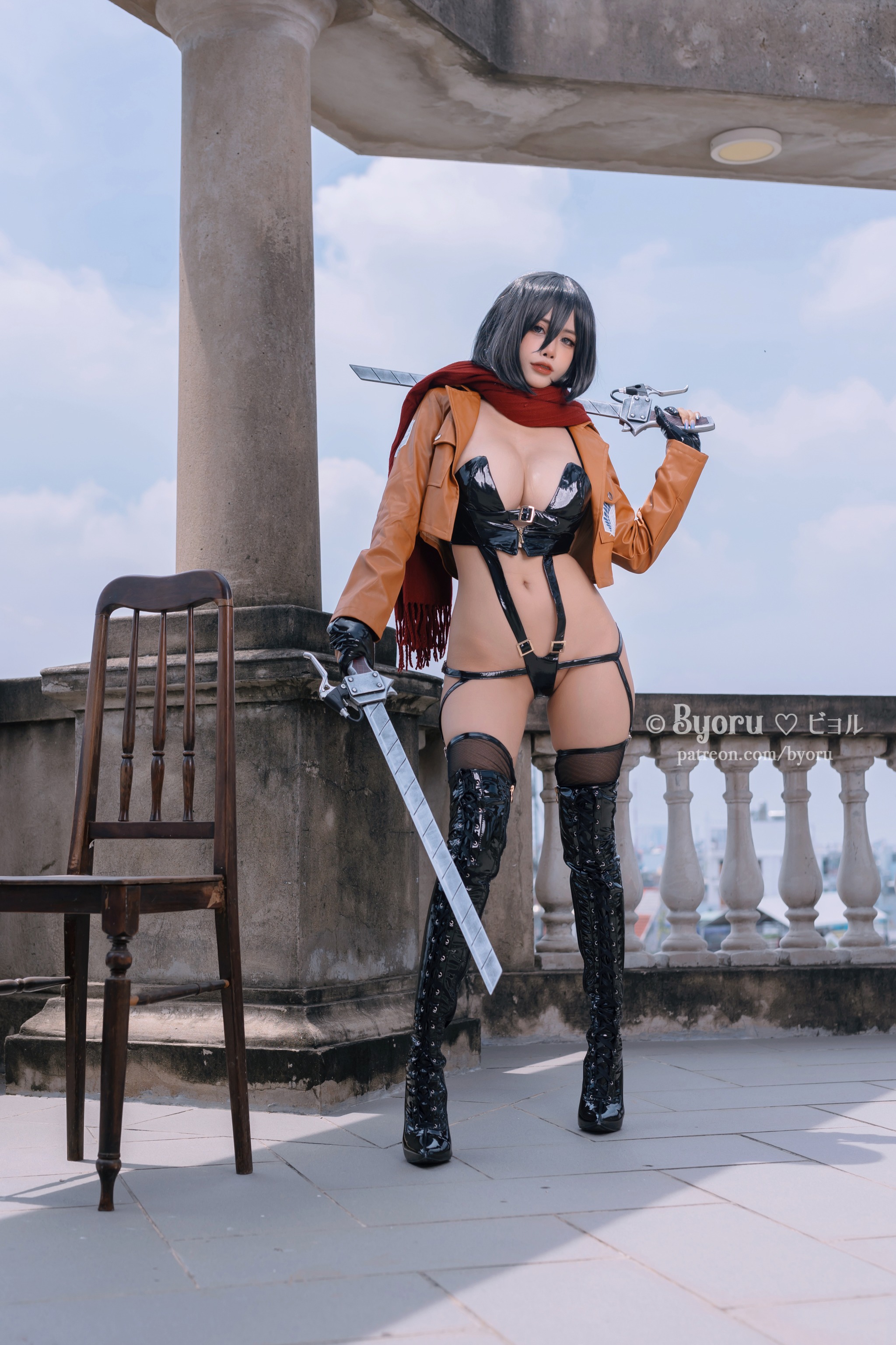 图片[1]-Byoru – NO.098 Mikasa[30P]-XikXak